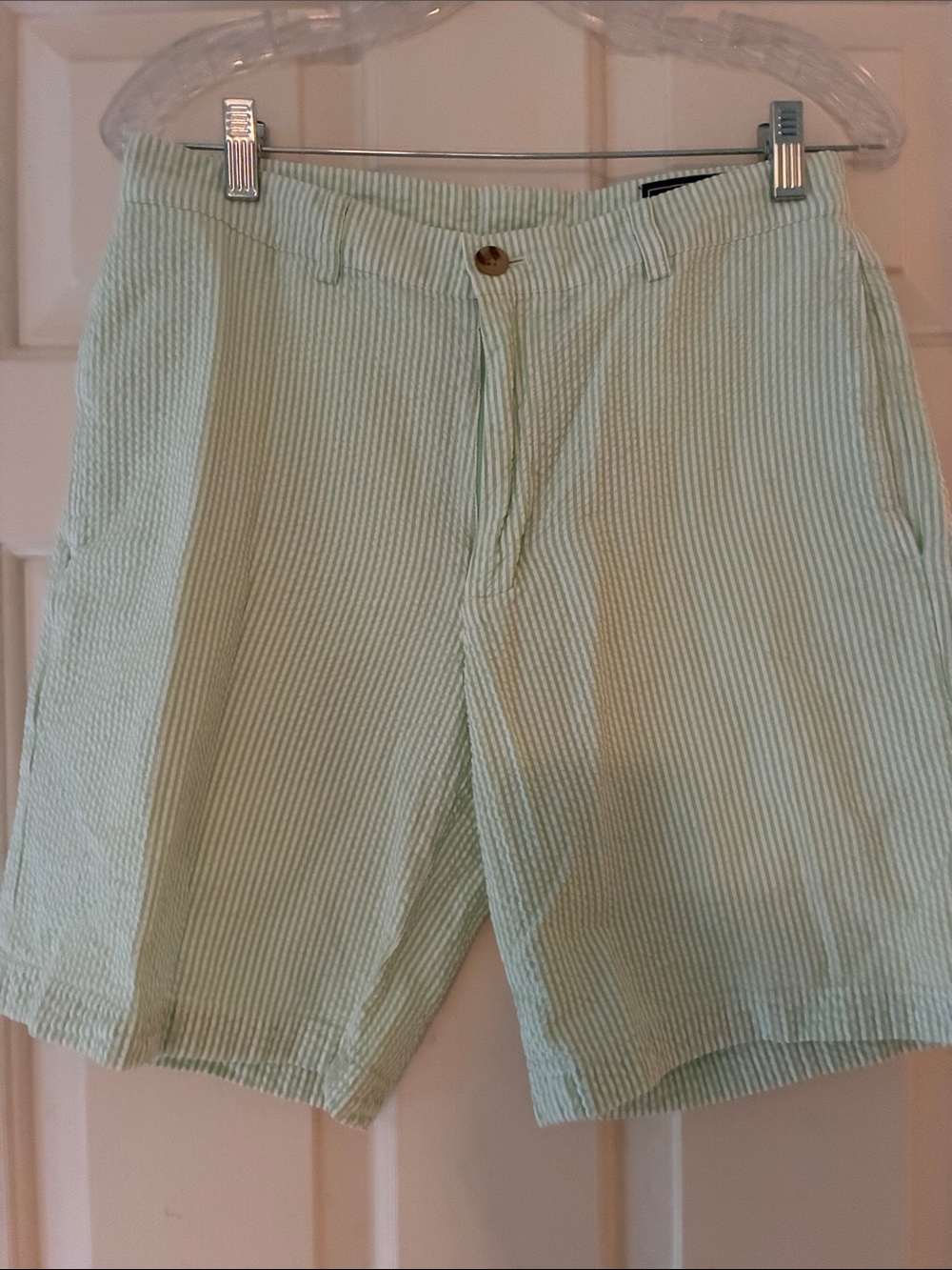 Vineyard Vines Mint Seersucker Flat Front Shorts